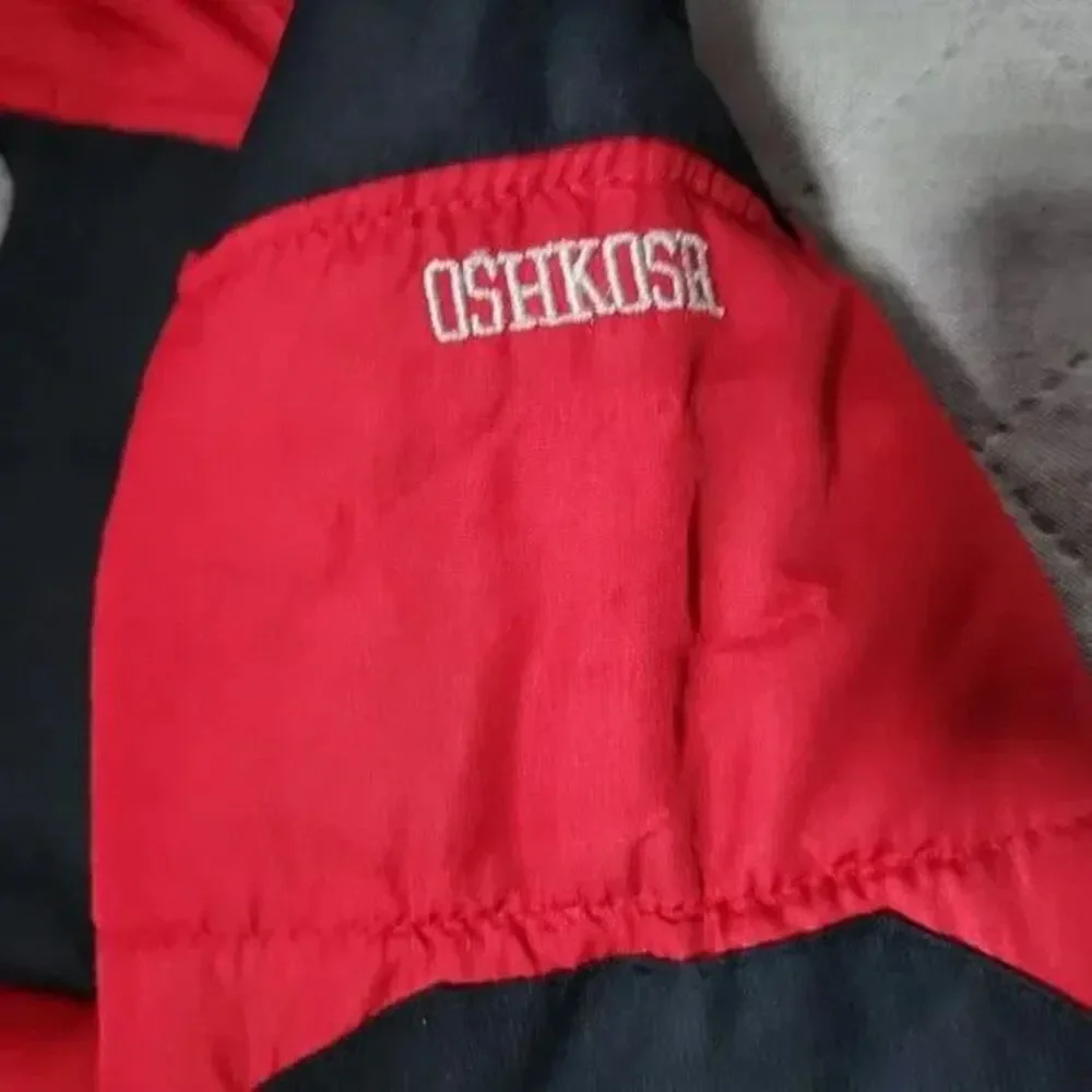 Oshkosh Fleece Lined Boys Winter Red/Black Coat Sz 4